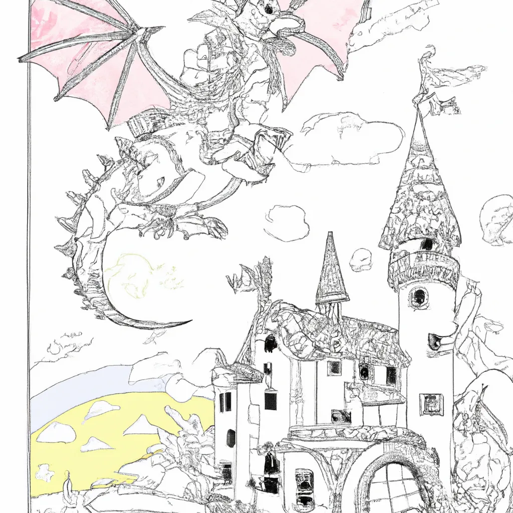 Imprimir Dragao no Castelo