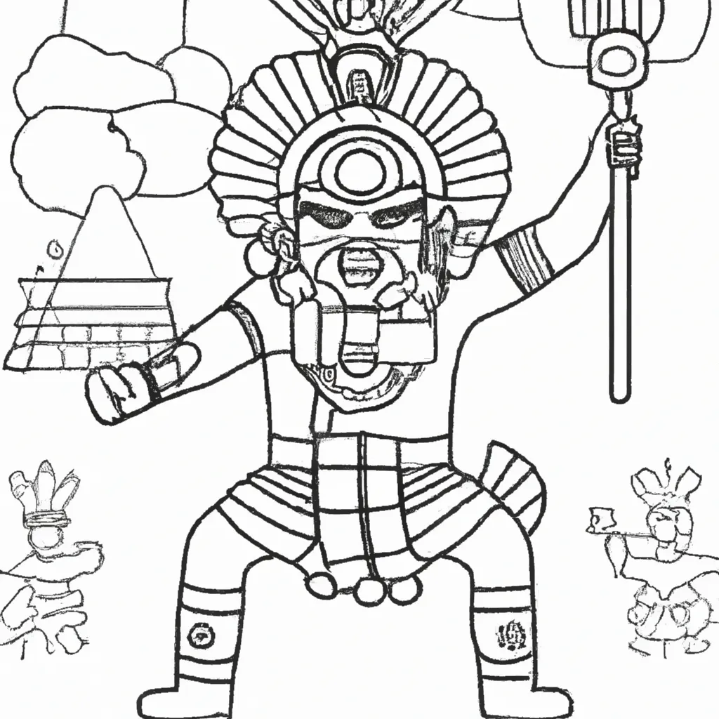 Descubra a Mitologia Inca com Desenhos para Imprimir e Colorir!