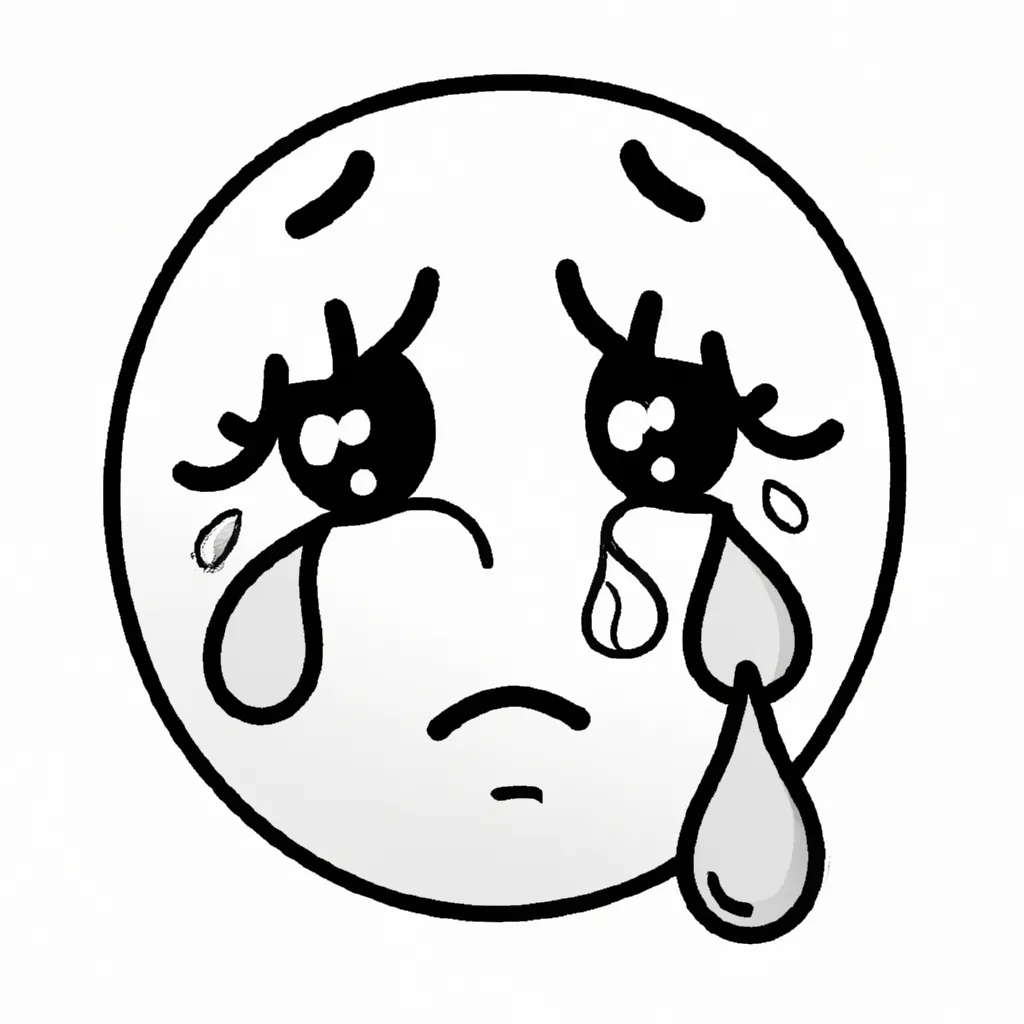 Imprimir desenho de emoji chorando2 Imprimir desenho de emoji chorando2