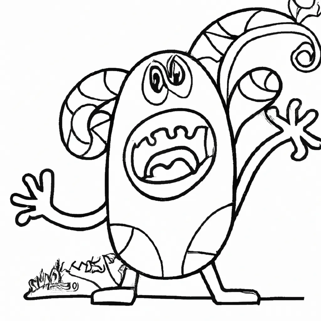 Moldes Como Desenhar Monstros Engracados2