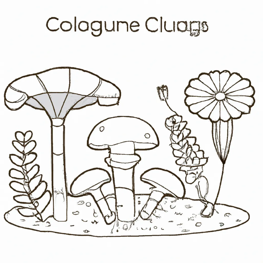 Moldes Como Desenhar Plantas e Fungos Moldes Como Desenhar Plantas e Fungos