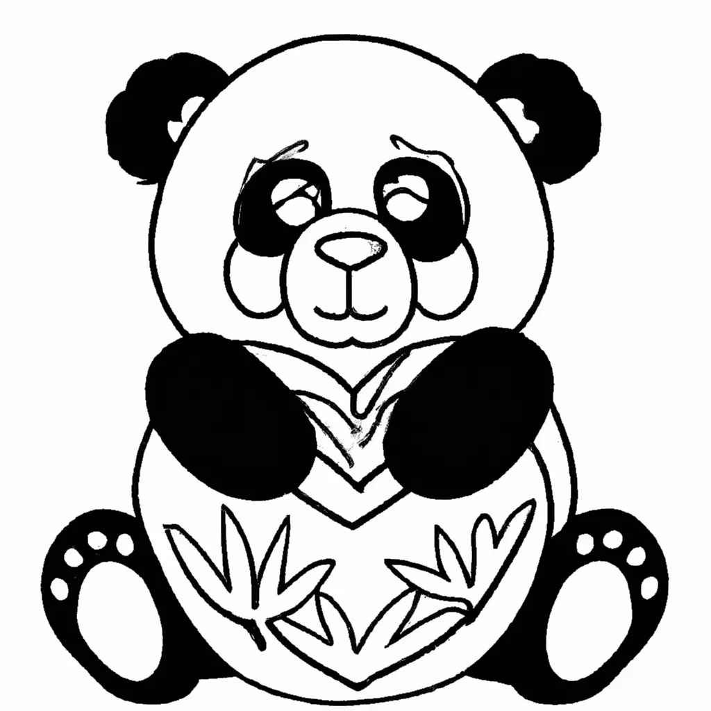 Moldes panda kawaii2