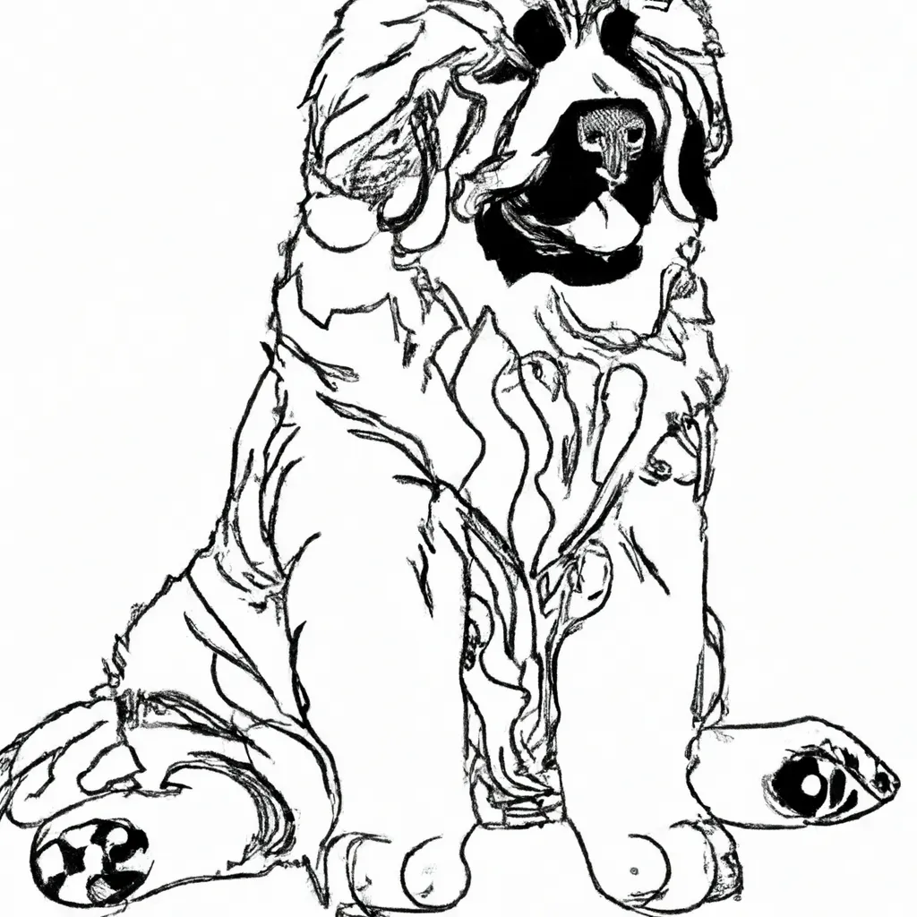 Pintar Cachorro Mastin Tibetano2 Pintar Cachorro Mastin Tibetano2