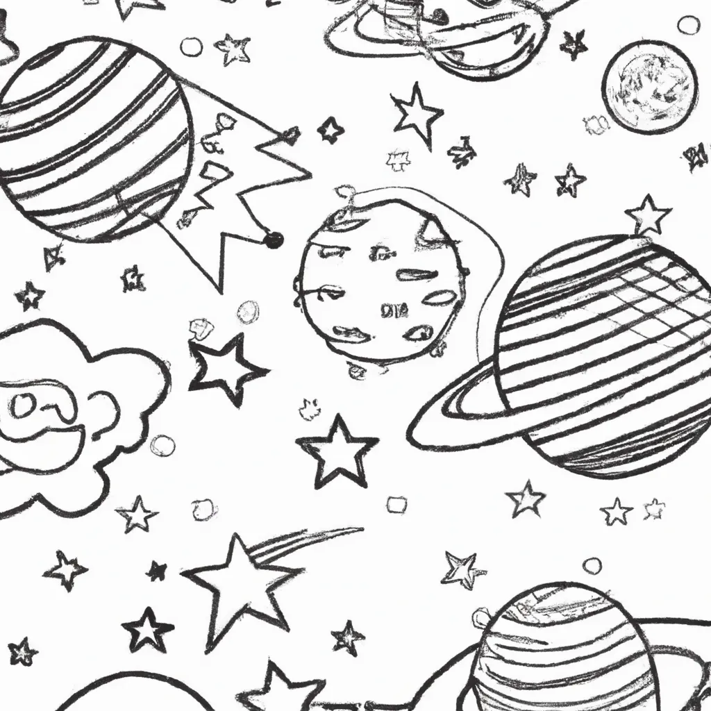 Pintar Como Desenhar Estrelas Planetas e Nebulosas2