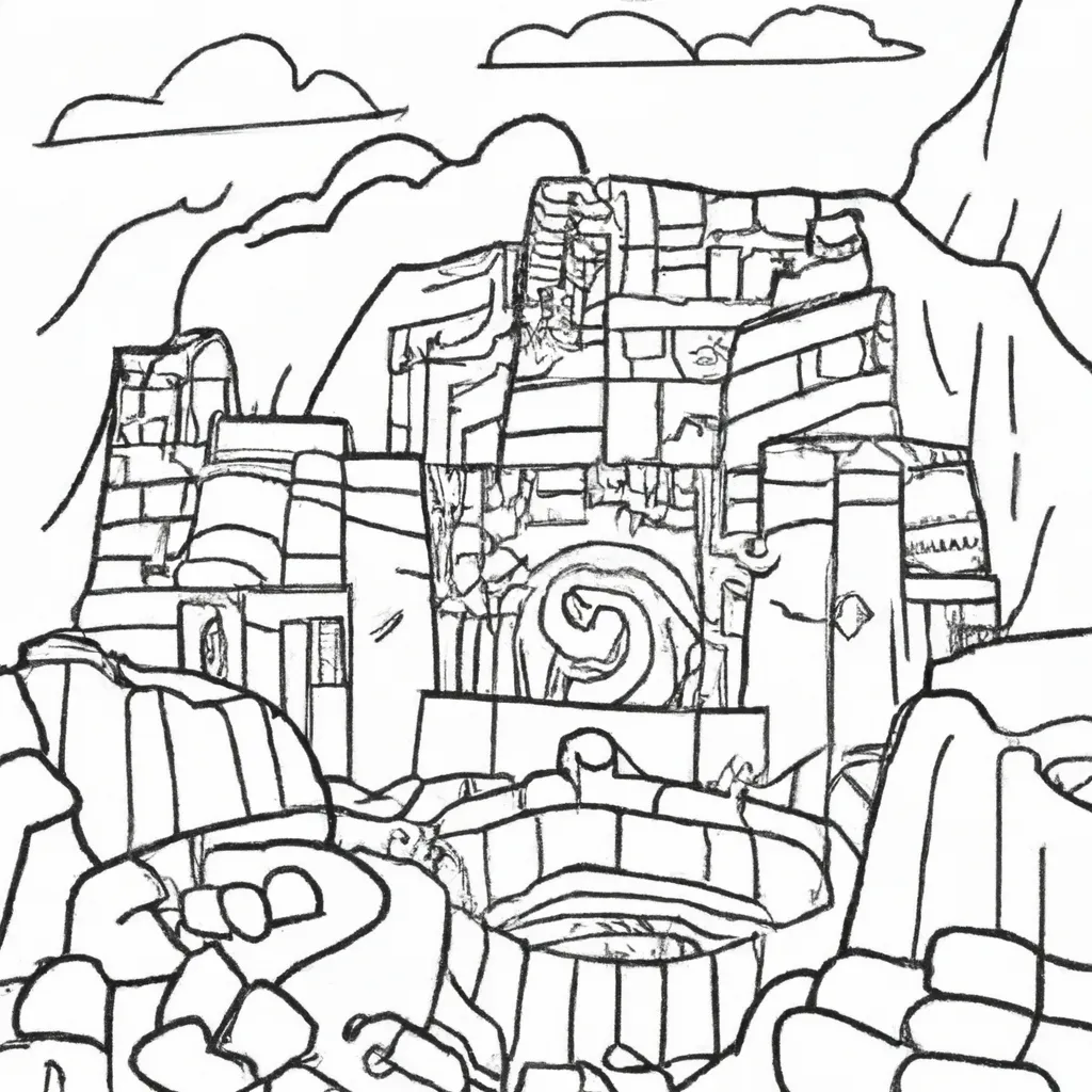 Pintar Ruinas das Civilizacoes Perdidas