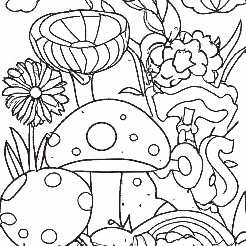 Vetores Como Desenhar Plantas e Fungos Vetores Como Desenhar Plantas e Fungos