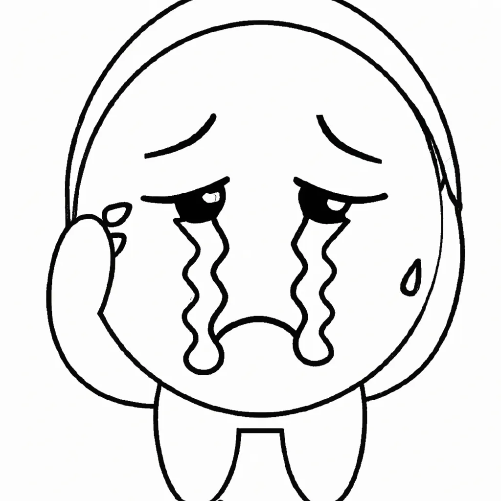 Vetores desenho de emoji chorando2 Vetores desenho de emoji chorando2