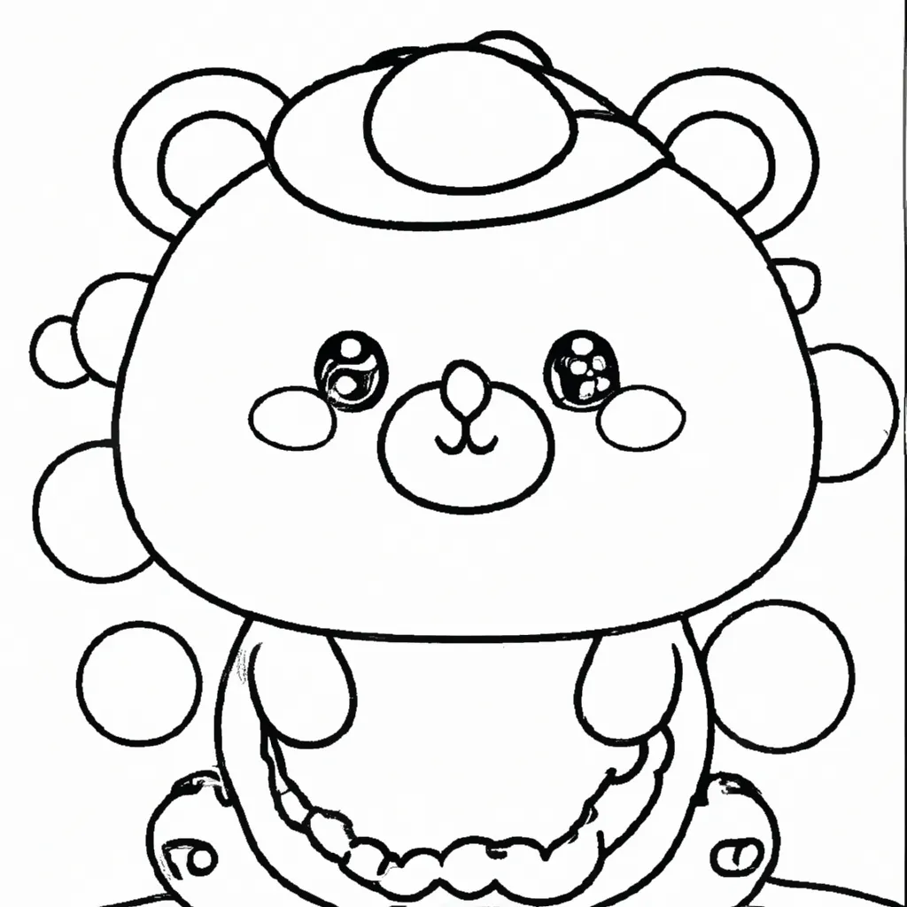 Vetores urso kawaii