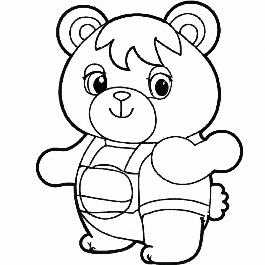 Vetores urso kawaii2