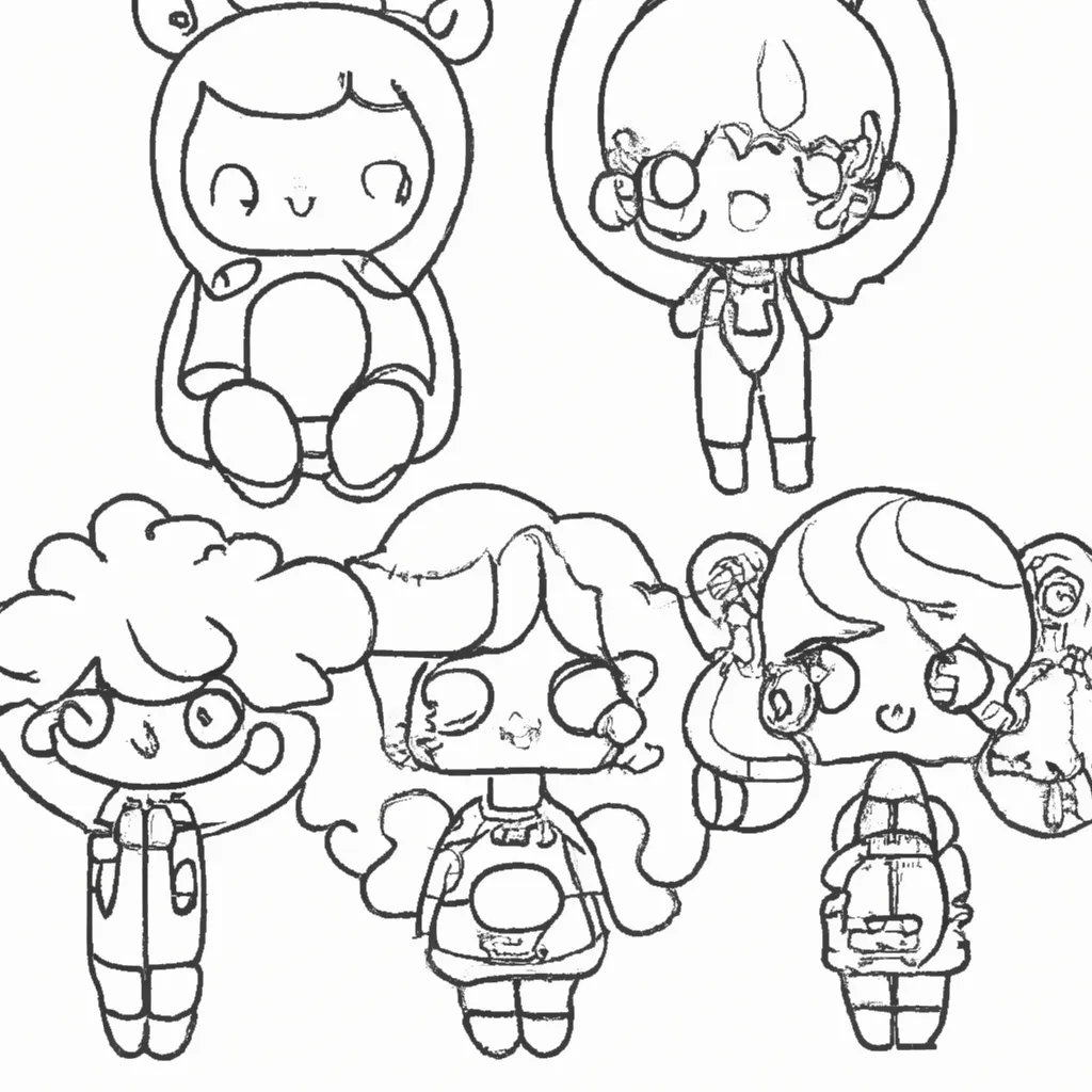 Atividades Bonecos Kawaii2 Atividades Bonecos Kawaii2