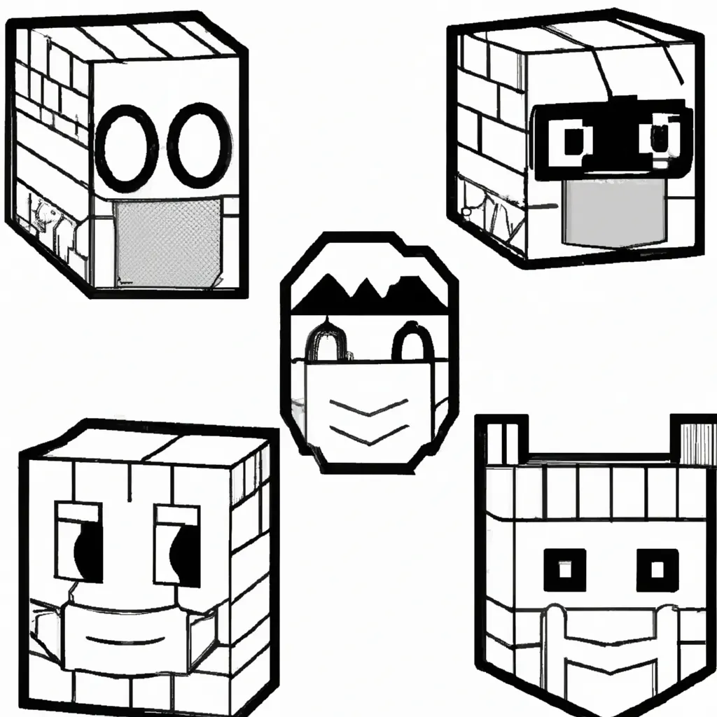 Atividades Mascaras do Minecraft2 Atividades Mascaras do Minecraft2