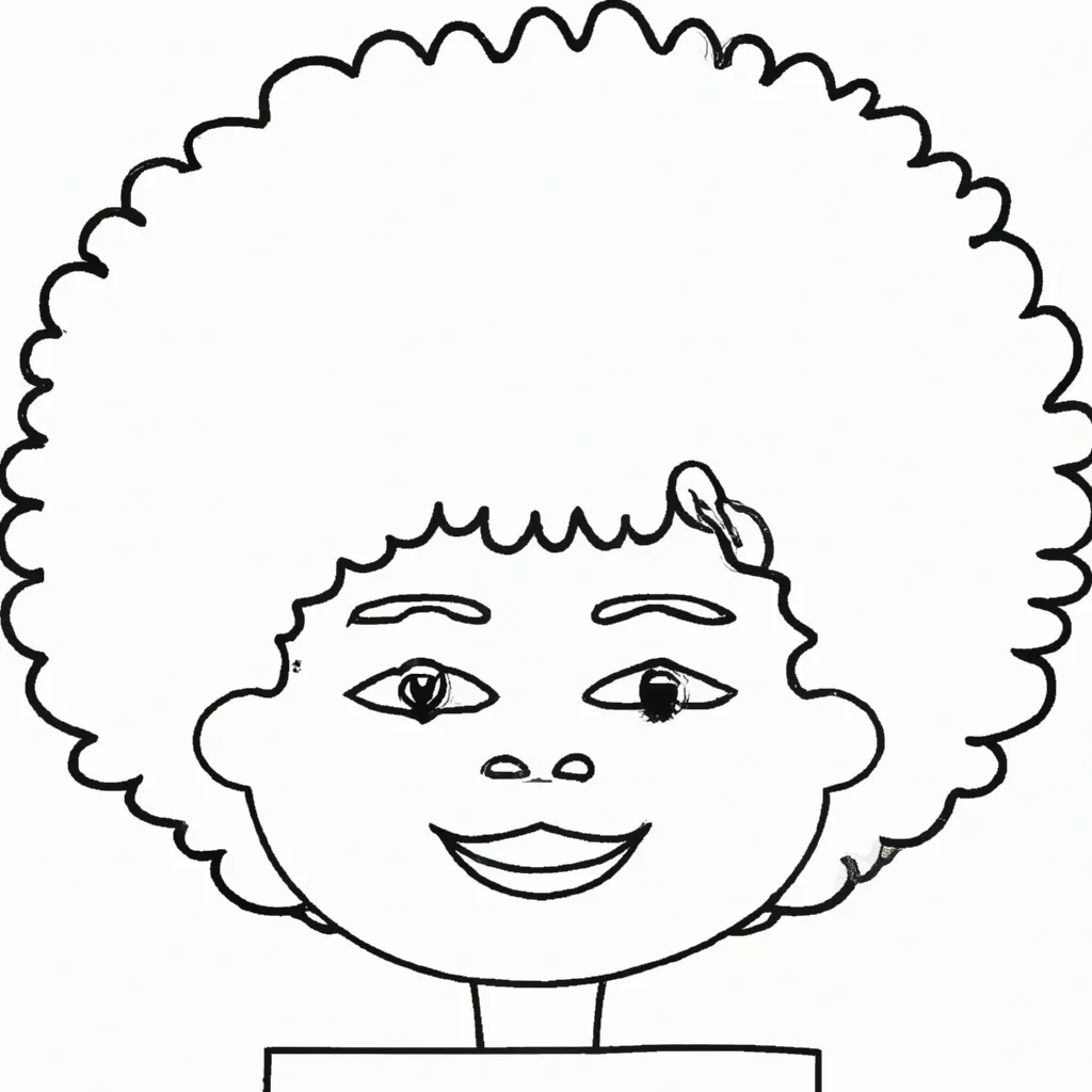 Afro Colorido Desenhos para Imprimir e Colorir (Grátis)