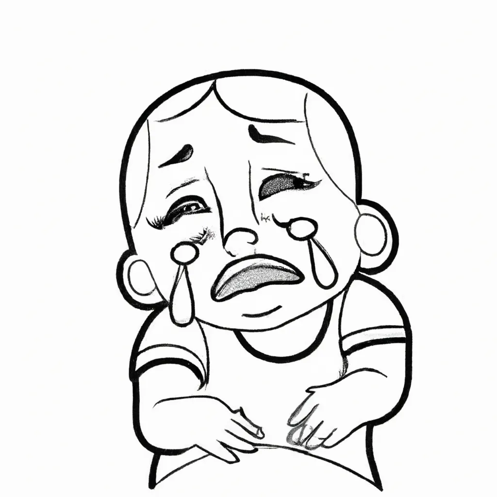 Colorir Bebe Chorando