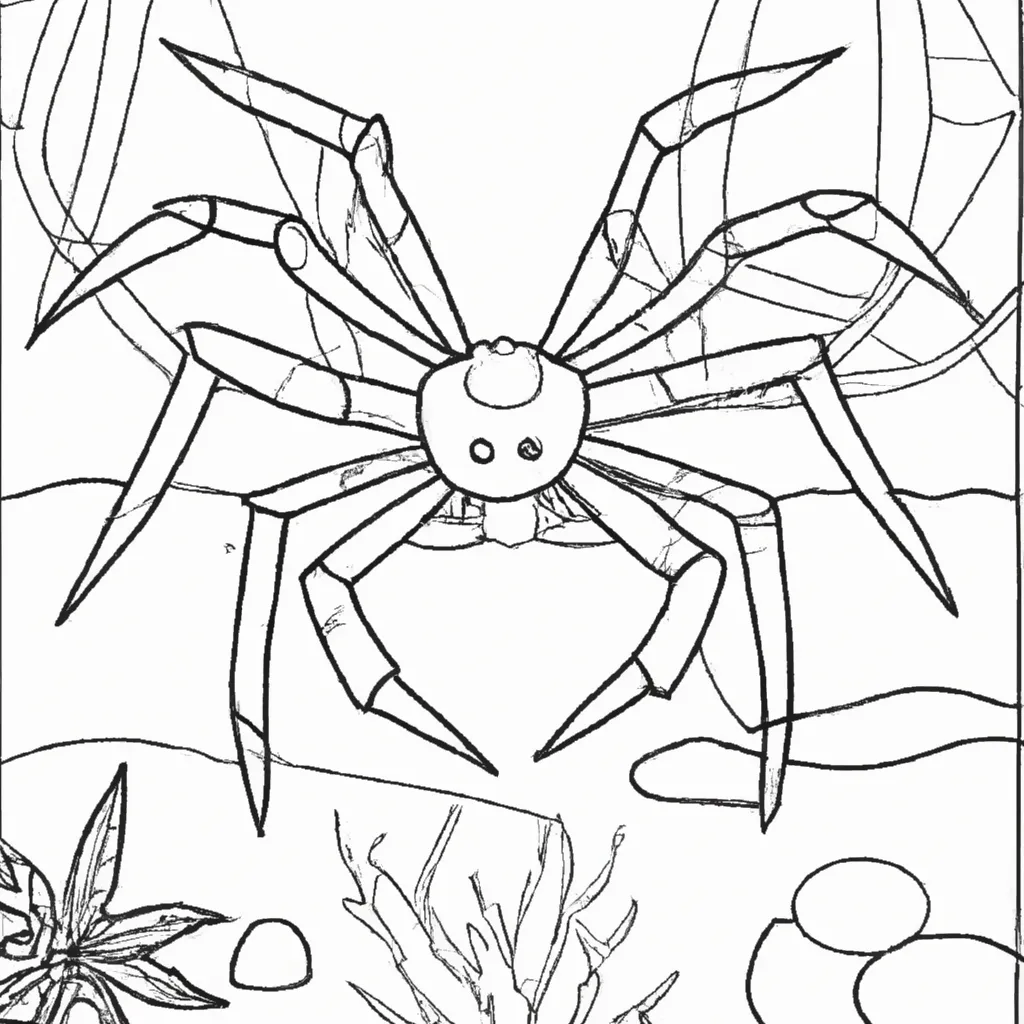 Colorir aranha do mar