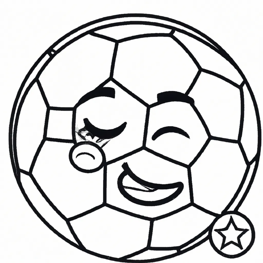 Colorir emoji de futebol Colorir emoji de futebol