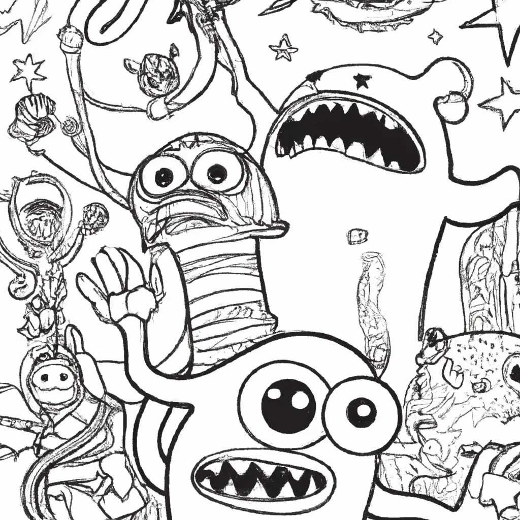 Colorir monstros vs. aliens2