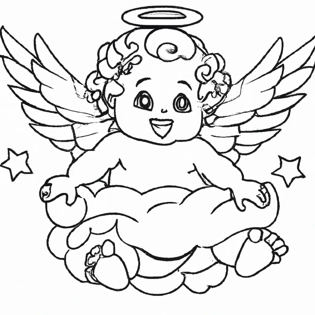 Desenhos Bebe Anjinho2