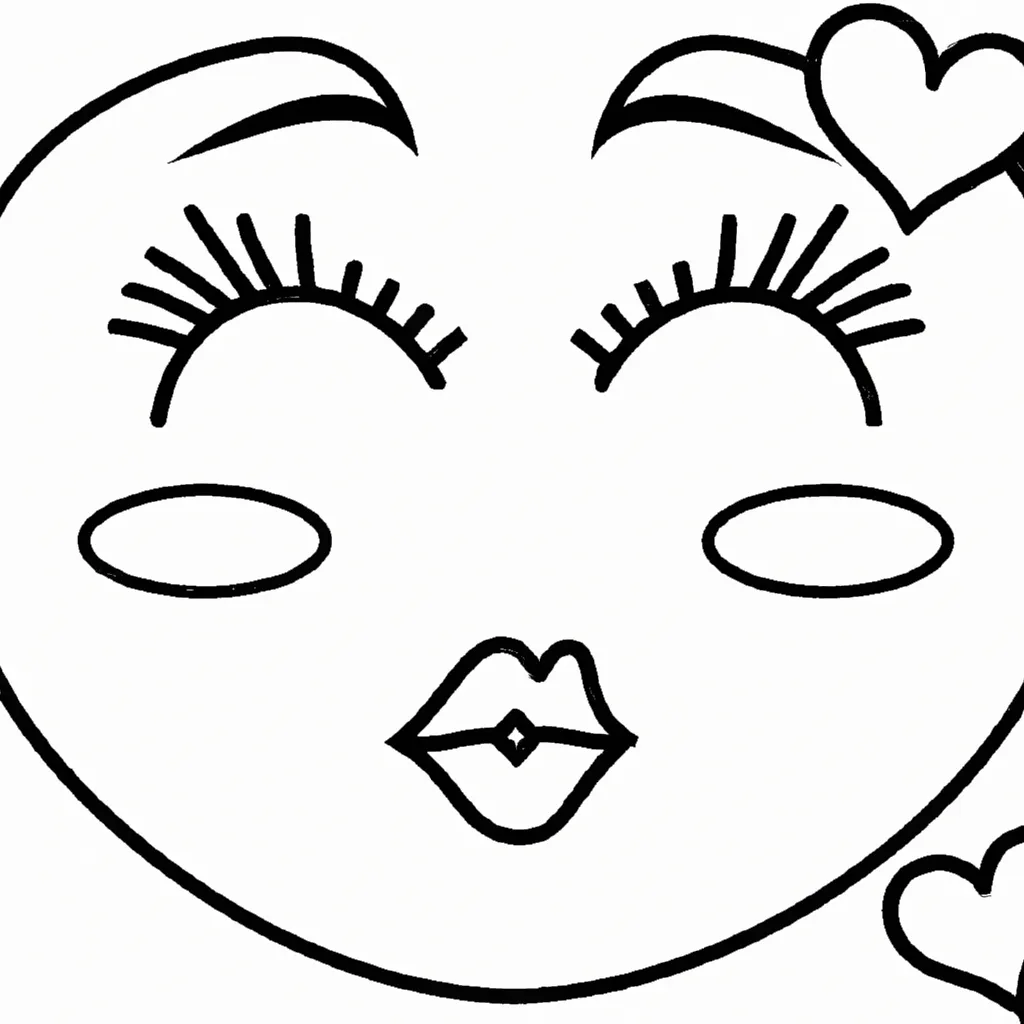 Desenhos Emoji de Beijo2 Desenhos Emoji de Beijo2