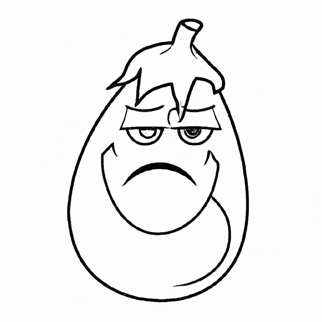 Desenhos Emoji de Berinjela