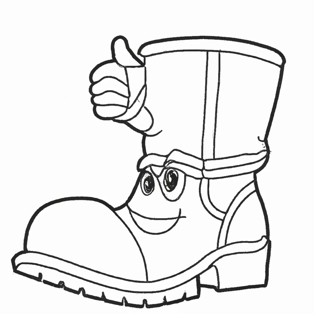Desenhos Emoji de bota2
