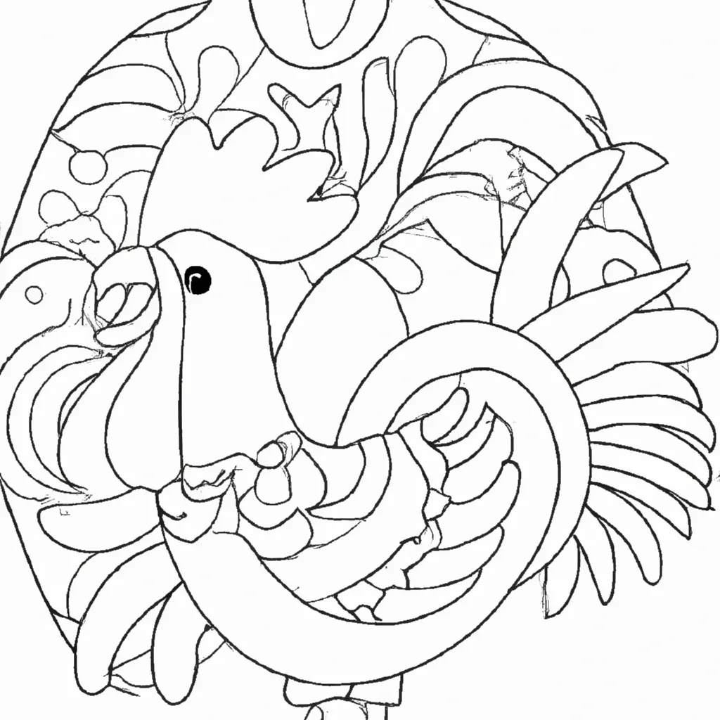 Desenhos Galo Carijo2 Desenhos Galo Carijo2