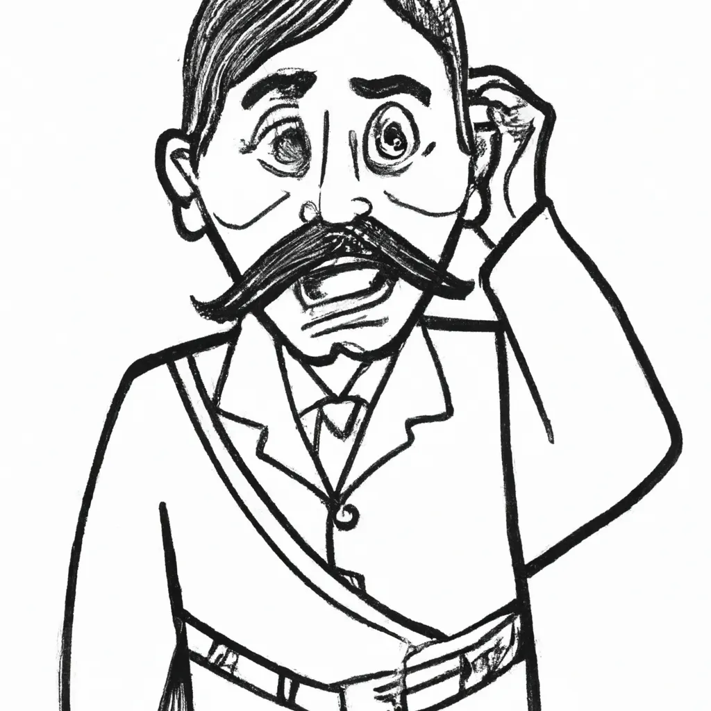 Desenhos Homem Surpreso
