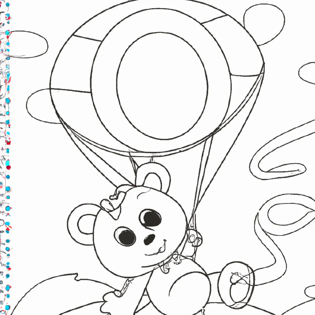 Desenhos Ursinho no Balao Baloeiro2