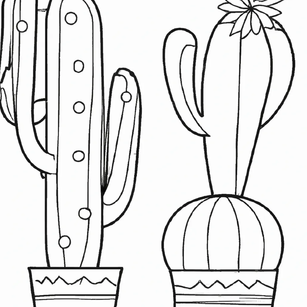 Desenhos cactos fofos2 Desenhos cactos fofos2