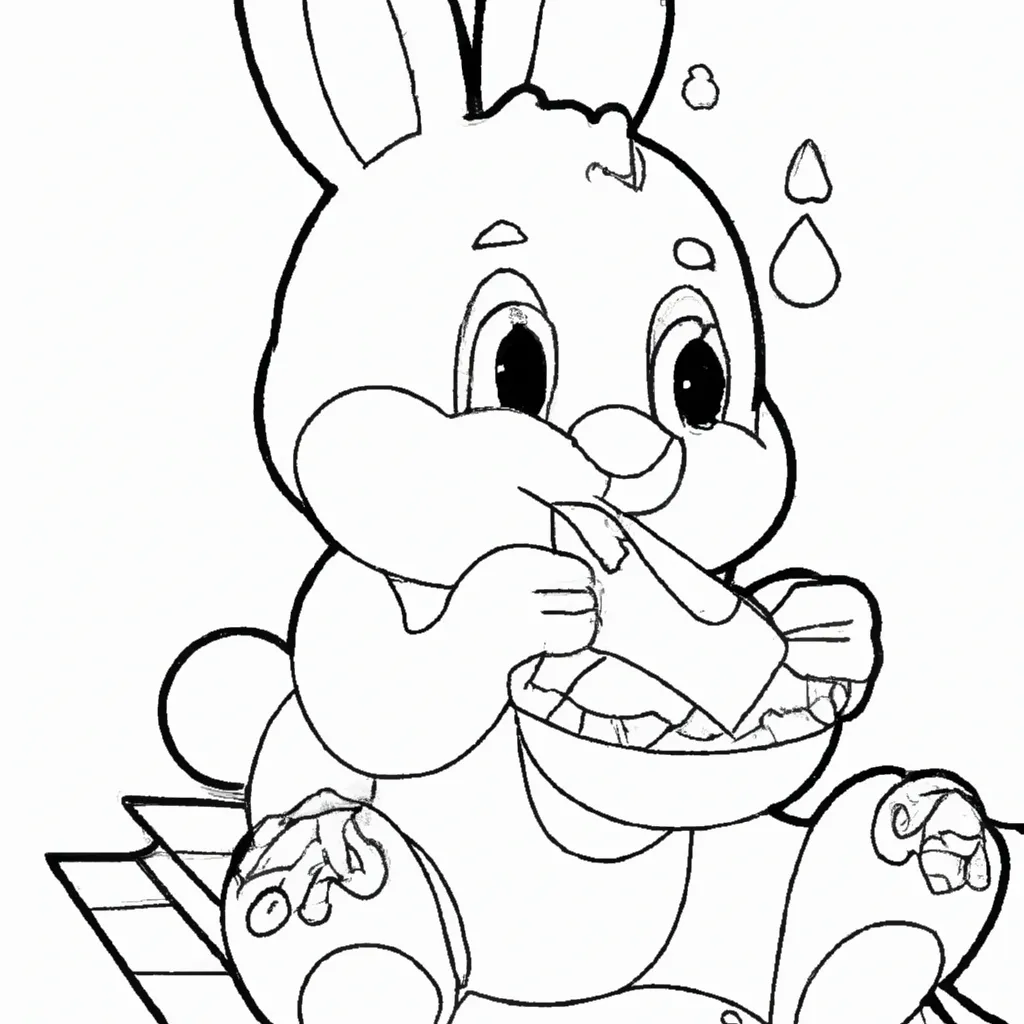 Figura Coelho Comendo