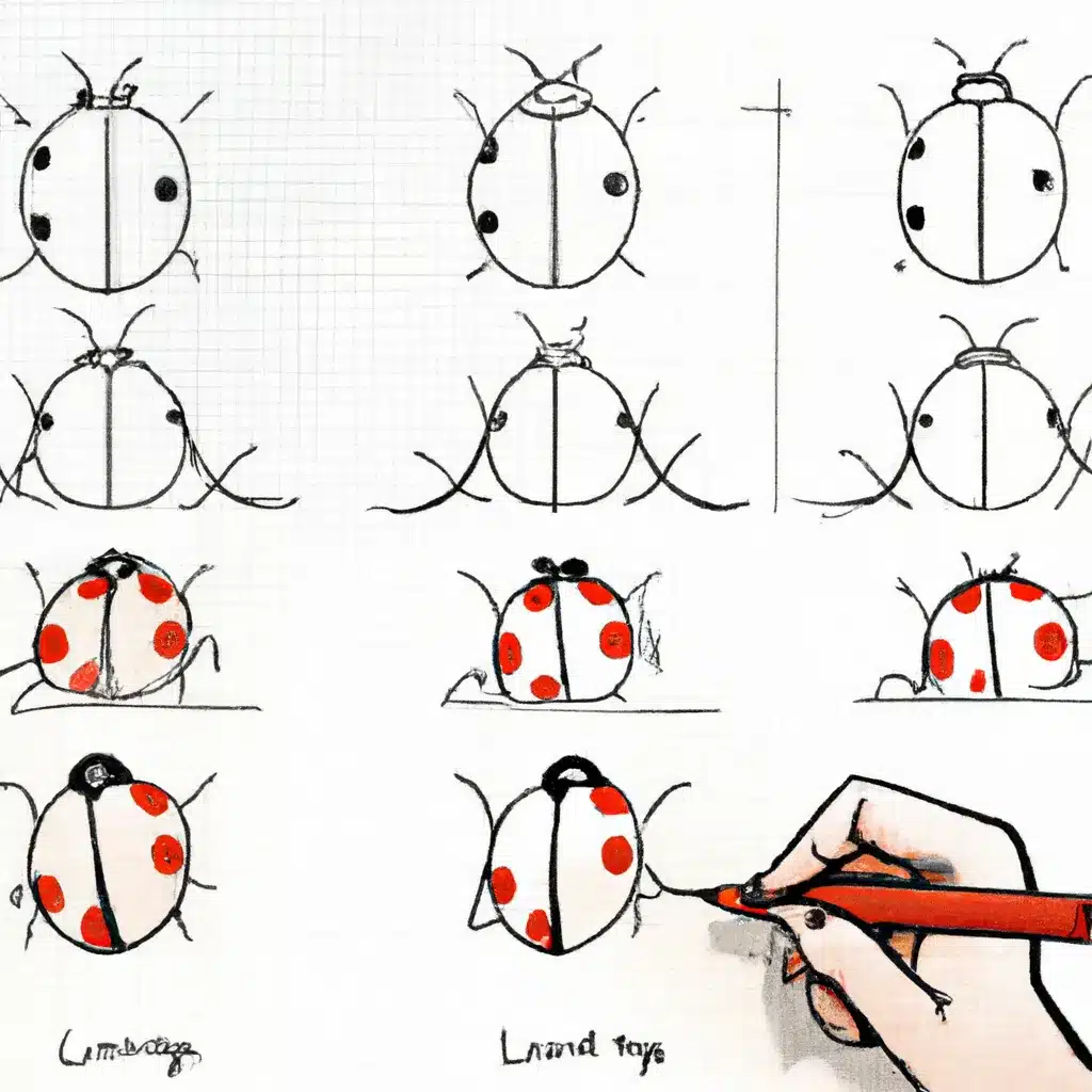 Ideias como desenhar joaninha