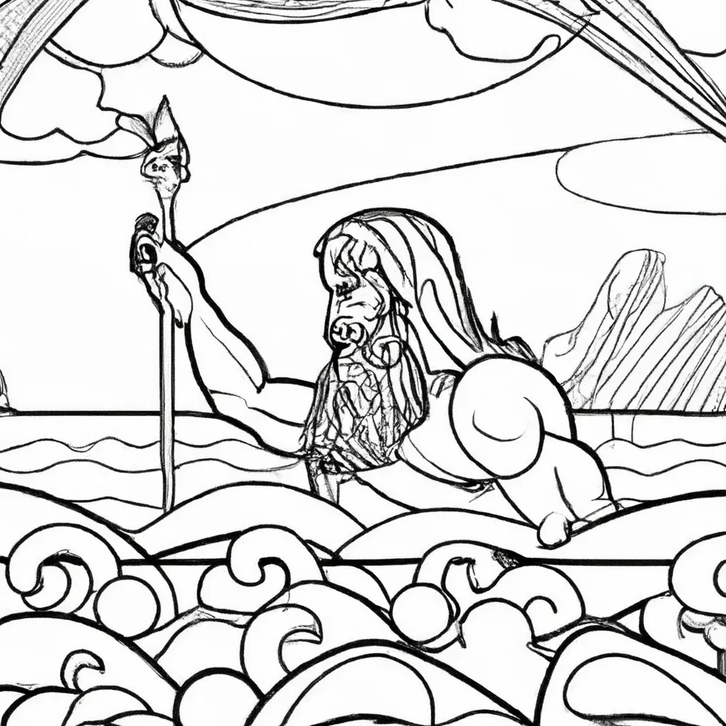 Imprimir Moises Abrindo o Mar