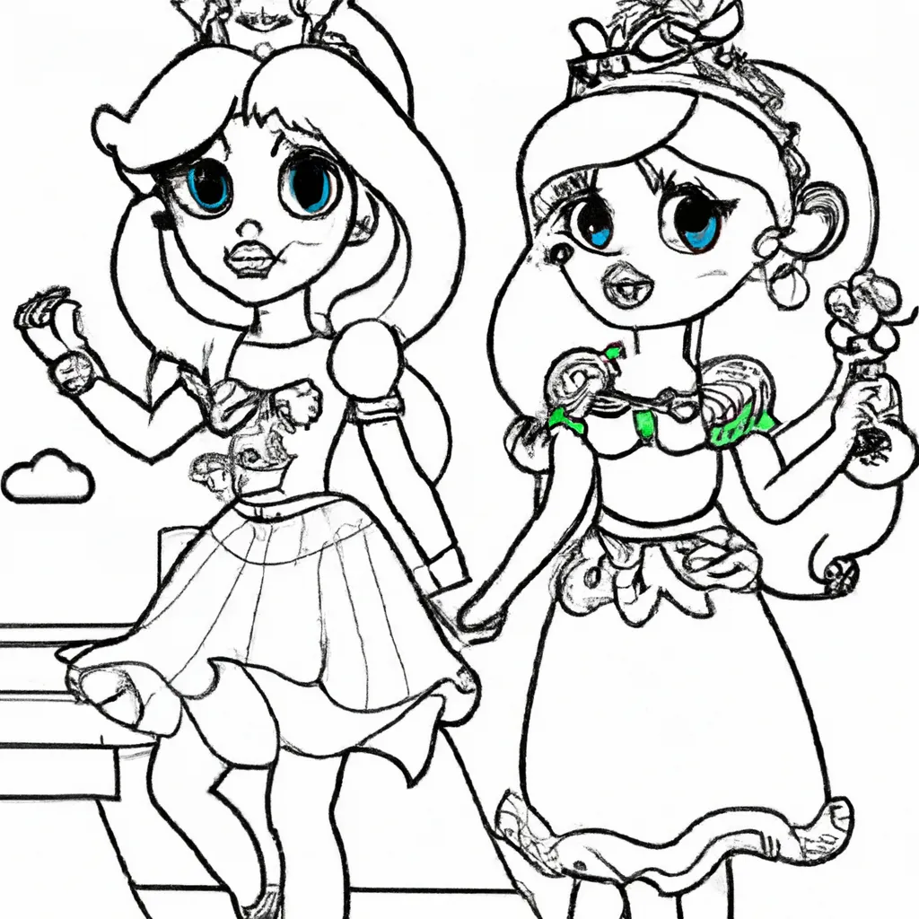Imprimir Princesas do Mario2