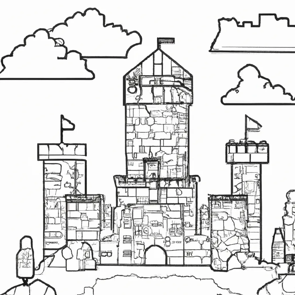 Moldes Castelo do Minecraft Moldes Castelo do Minecraft