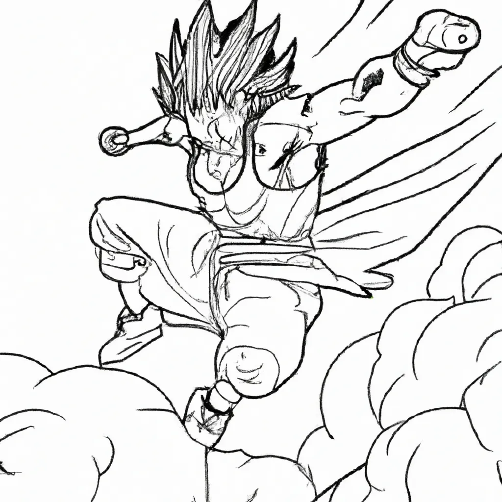 Moldes Goku Voando2