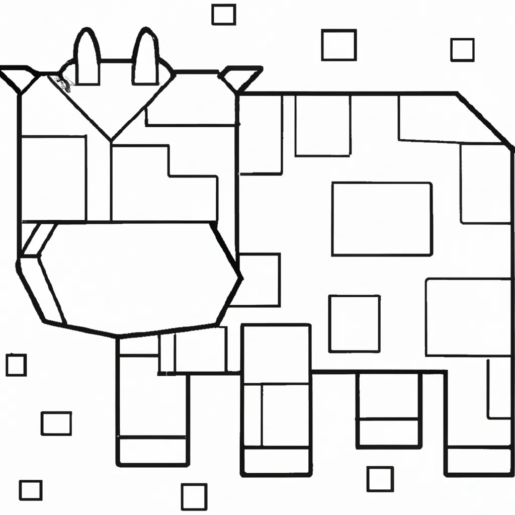 Moldes Vaca do Minecraft2