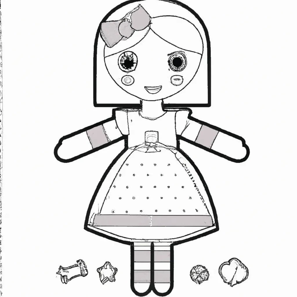 Boneca de Papel: Desenhos para Imprimir e Colorir.