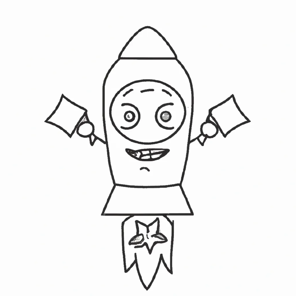 Moldes emoji de foguete2