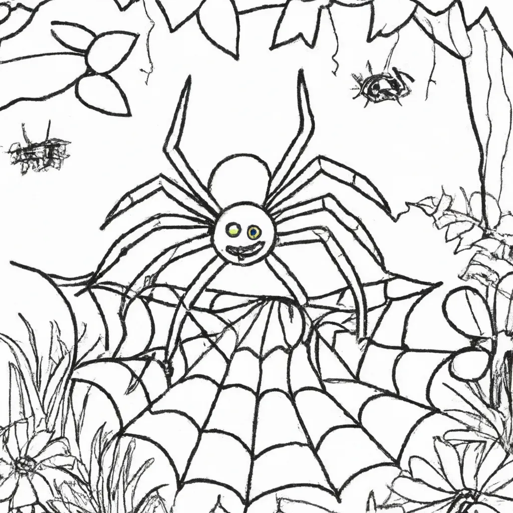 Pintar Aranha no Jardim