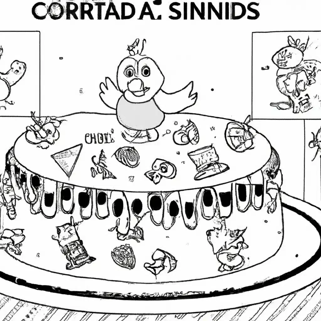 Pintar Bolo de Aniversario da Galinha Pintadinha2
