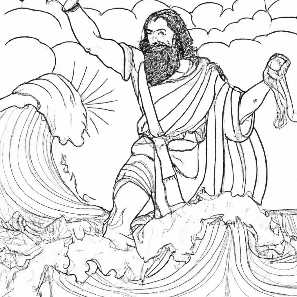 Pintar Moises Abrindo o Mar