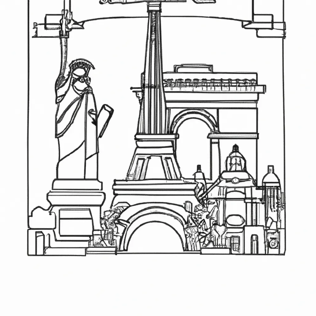 Pintar monumentos famosos2 Pintar monumentos famosos2