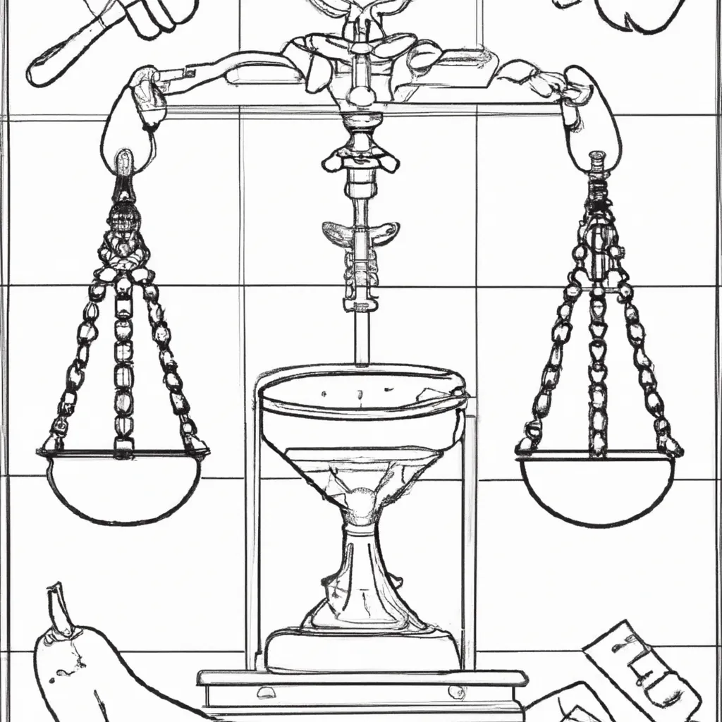 Balança da Justiça: Desenhos para Imprimir e Colorir