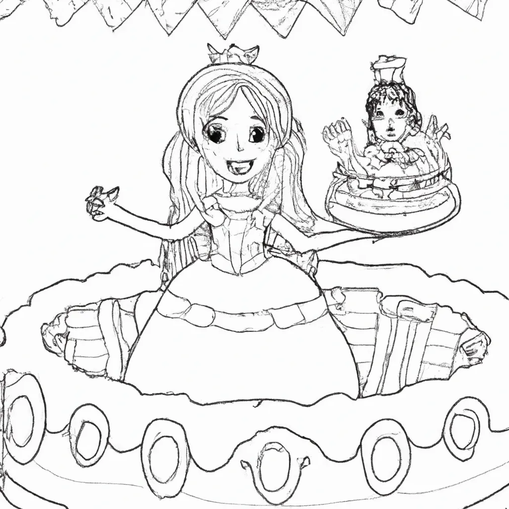 Vetores Bolo Tema Princesas Vetores Bolo Tema Princesas