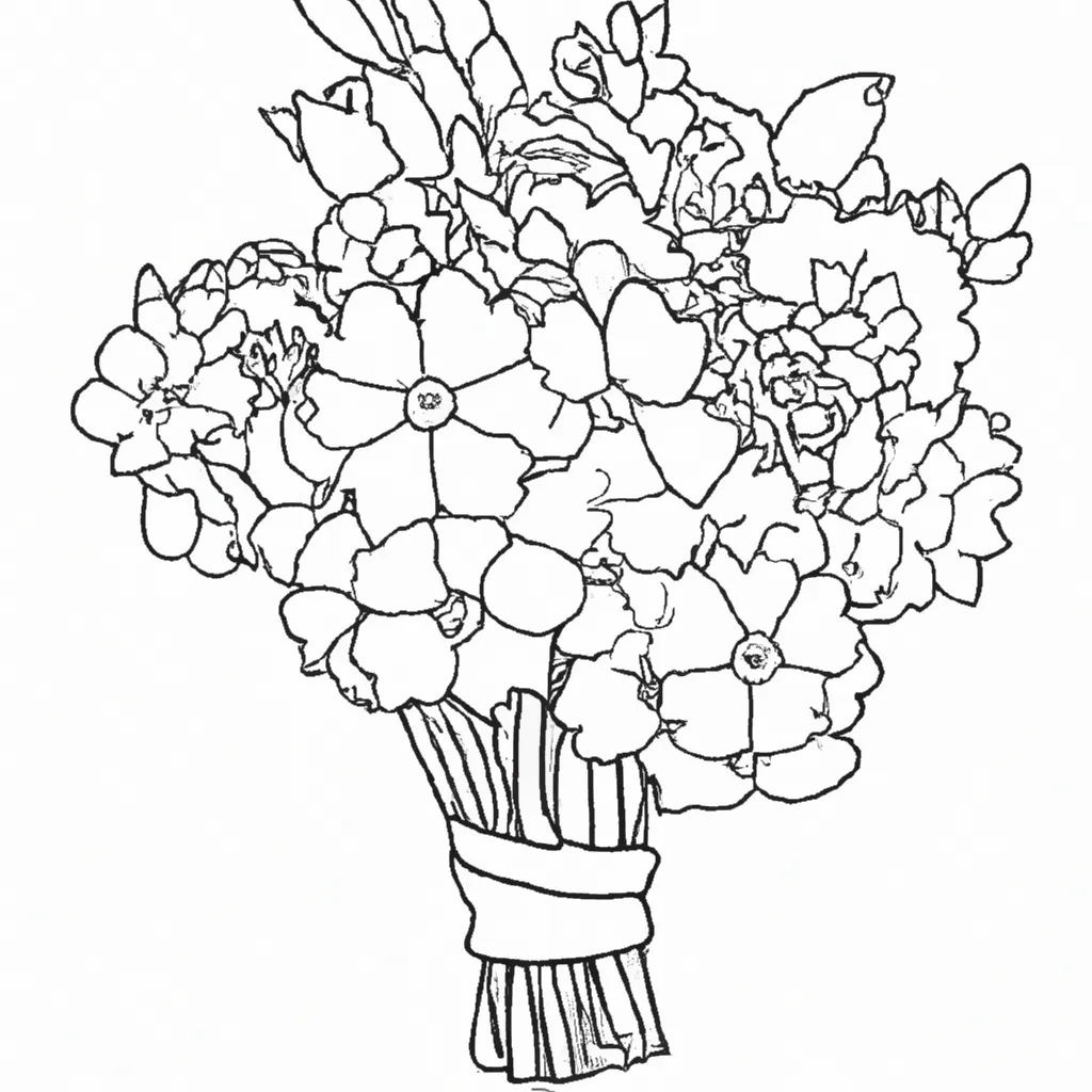 Ramo de Flores: Desenhos para Imprimir e Colorir! (Atividades Grátis)