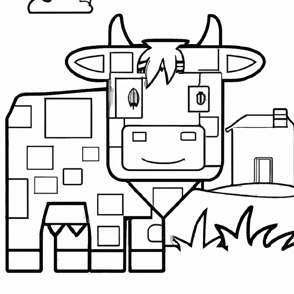 Vetores Vaca do Minecraft
