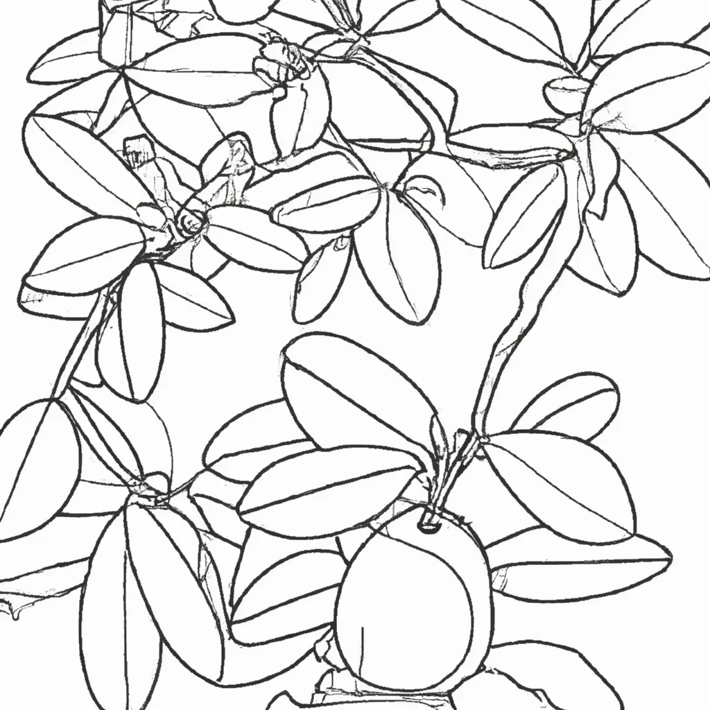 Colorir Cajueiro2 Colorir Cajueiro2