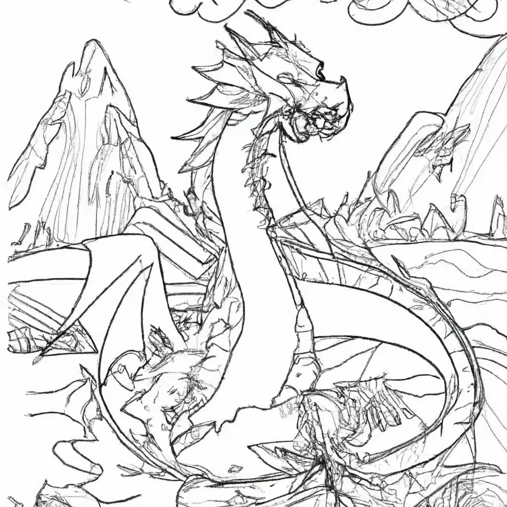Colorir Dragao Ocidental