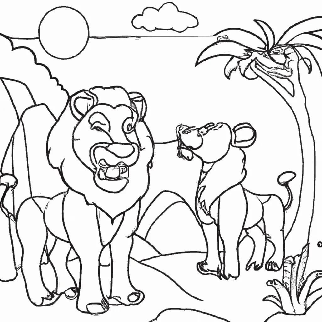 Colorir Hienas do Rei Leao2 Colorir Hienas do Rei Leao2