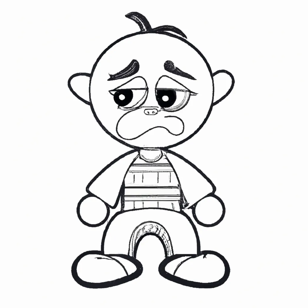 Desenhos Boneco Triste2