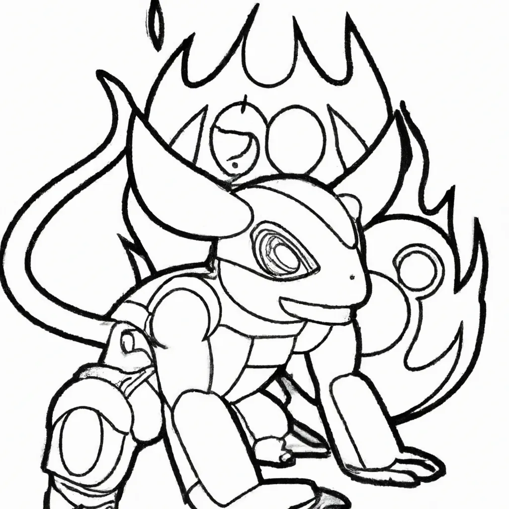 Desenhos pokemon volcanion2